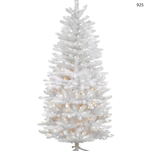 4.5ft Prelit White Pencil Christmas Tree - Picture 1 of 2